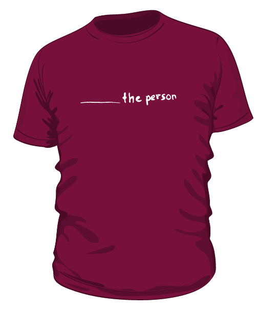 The Person T-Shirt - Burgundy