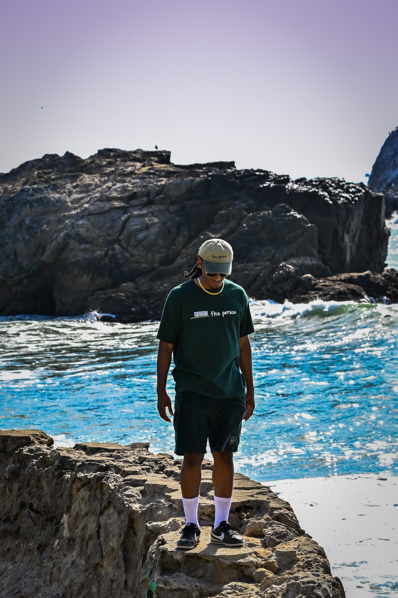 The Person - Hat - Khaki & Hunter Green